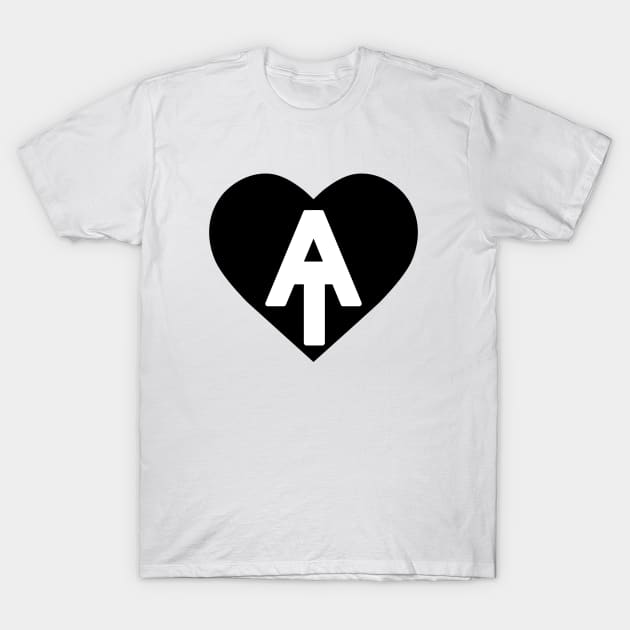 Appalachian Trail Heart T-Shirt by cloudhiker